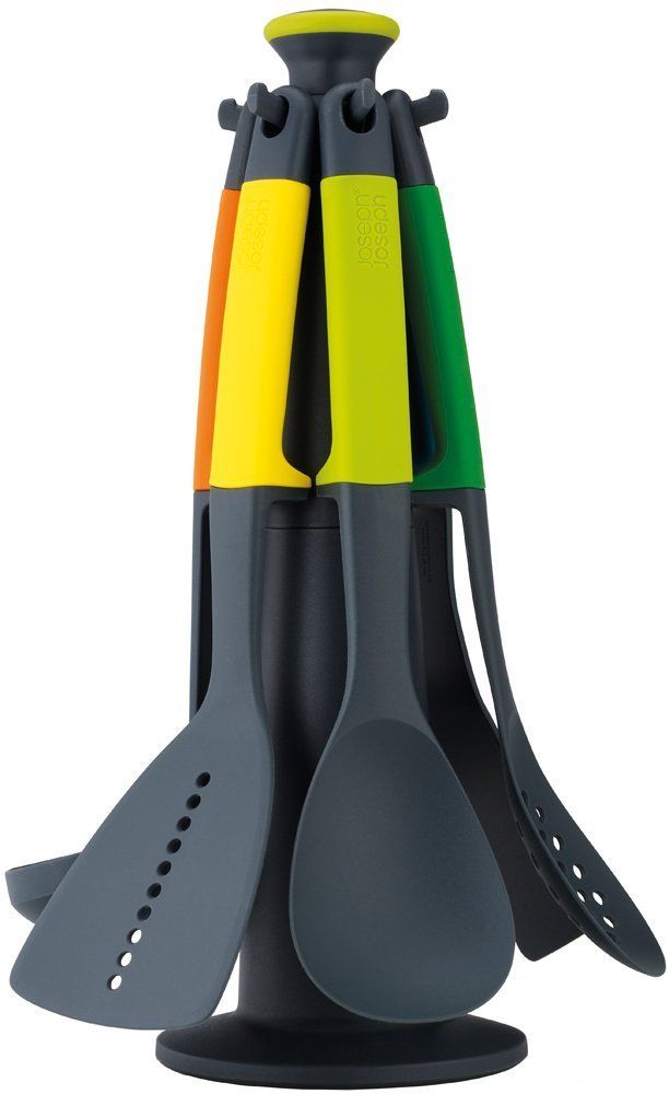 Joseph Joseph (ジョセフジョセフ) フライ返し ターナー トング エレベート カルーセルセット キッチンツール セット マルチカラー 【正規品】 10118 [(1) 調理器具セット] [マルチカラー]