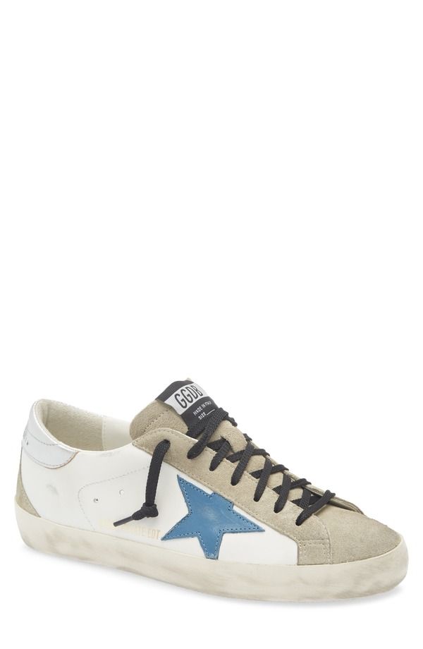 ゴールデングース メンズ シューズ スニーカー Golden Goose SuperStar Sneaker WhiteGraySilver Blue ホワイト