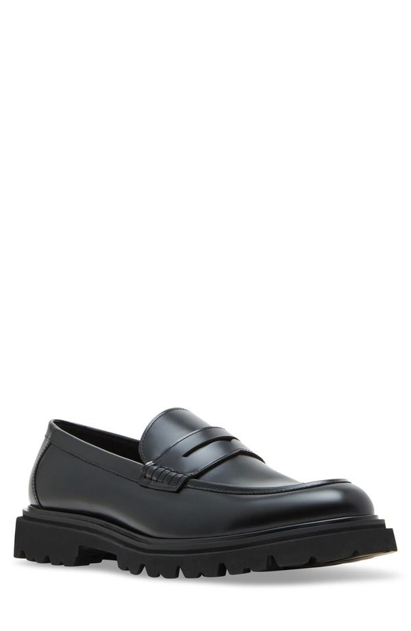 スティーブ マデン メンズ シューズ ローファー Steve Madden Halian Penny Loafer Black ブラック
