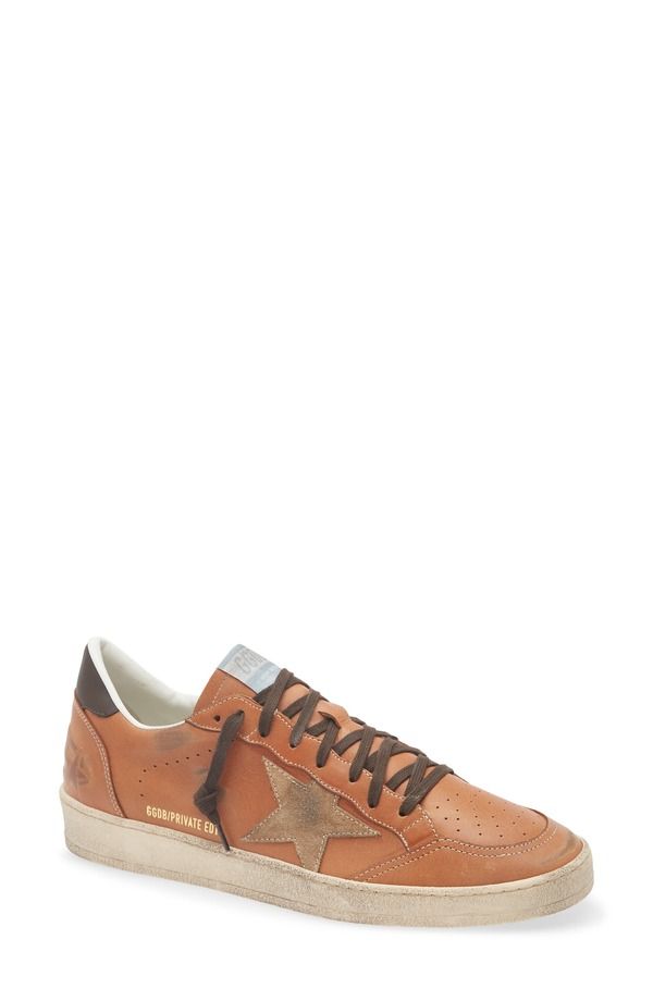 ゴールデングース メンズ シューズ スニーカー Golden Goose Ball Star Sneaker BrownDk Brown Beige ブラウン