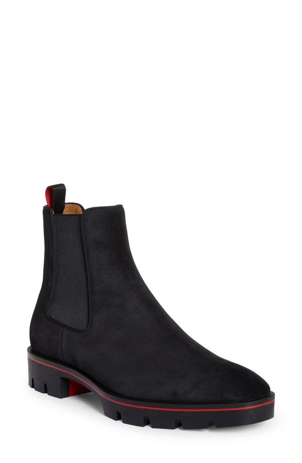 クリスチャン・ルブタン メンズ シューズ ブーツ・レインブーツ チェルシーブーツ チェルシー Christian Louboutin Alpinsol Chelsea Boot Bk01Black ブ