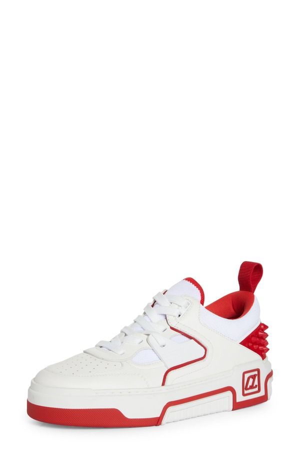 クリスチャン・ルブタン レディース シューズ スニーカー Christian Louboutin Astroloubi Mixed Media Low Top Sneaker J679 White L