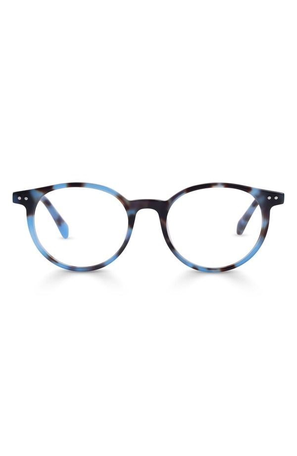 アイブブス レディース アクセサリー サングラス・アイウェア eyebobs Case Closed 49mm Round Readinglasses Blue Tortoise ブルー