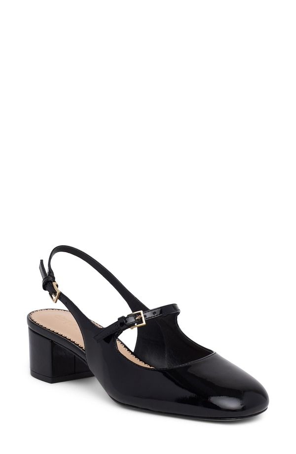 サンク セプト レディース シューズ ヒール Cinq Sept Diana Slingback Block Heel Pump Black ブラック