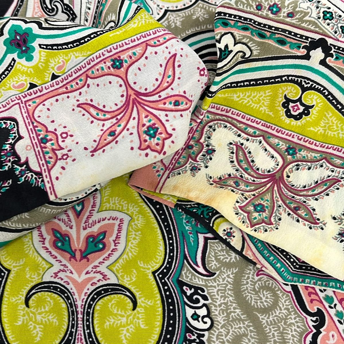 ETRO(エトロ) 長袖カットソー サイズ44 L レディース 黒×グリーン