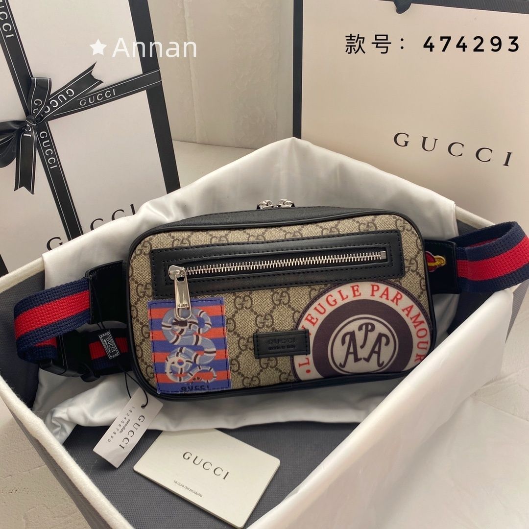 未使用品】最終値下げ グッチ GUCCI ボディバッグ メンズ 474293 GG 