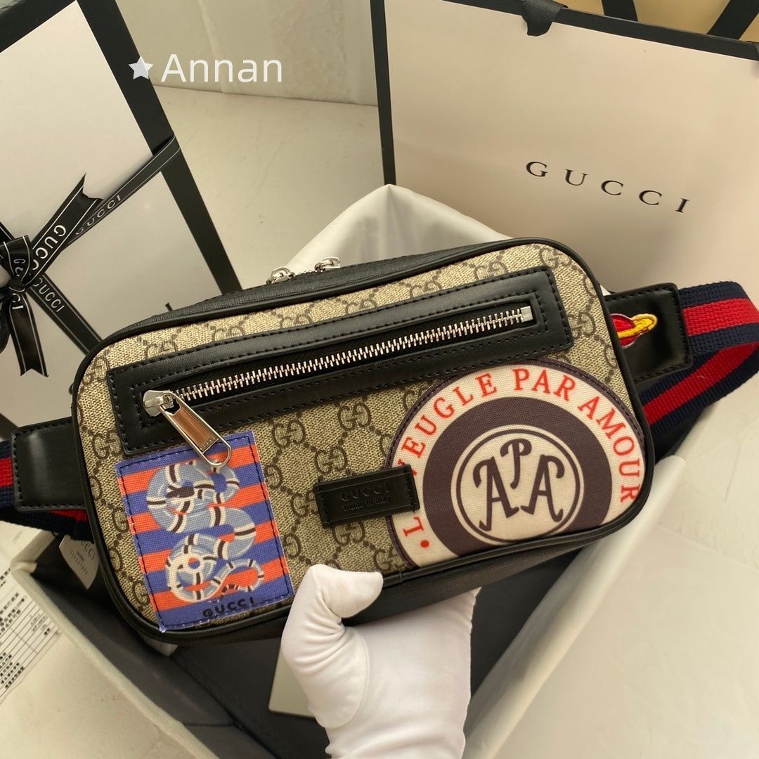 GUCCI ボディバッグGGパターン　新品未使用　週末最終値下げ　チャンス 未使用品】最終値下げ グッチ GUCCI ボディバッグ メンズ 474293 GG