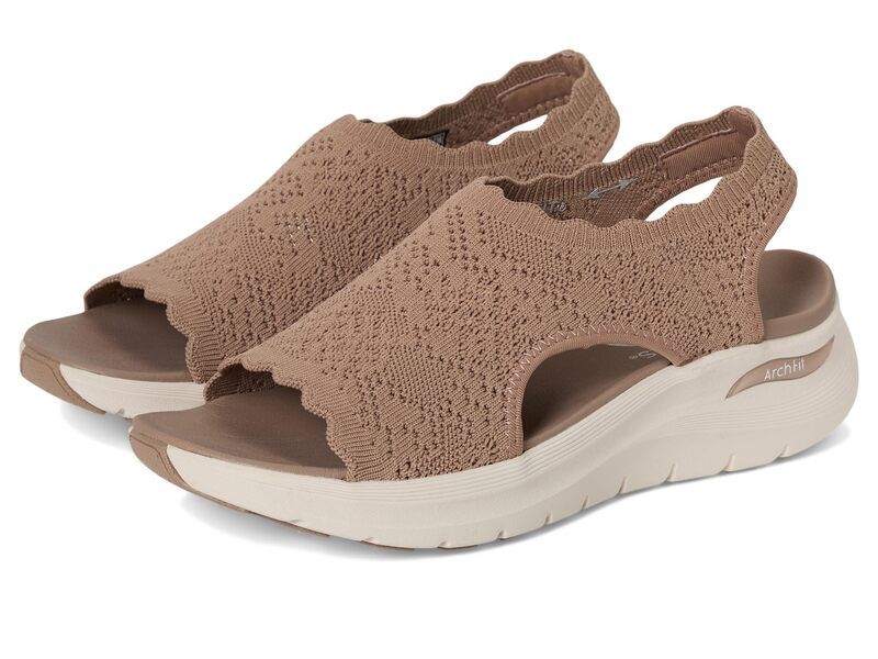 スケッチャーズ レディース シューズ ヒール SKECHERS Arch Fit 20 Flawless Choice Mocha モカ