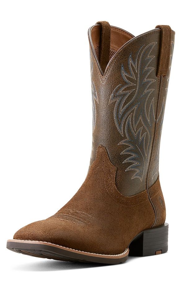 アリアト メンズ シューズ ブーツ・レインブーツ Ariat Sport Wide Square Toe Cowboy Boot Mesa Tan Vintage Bomber タン