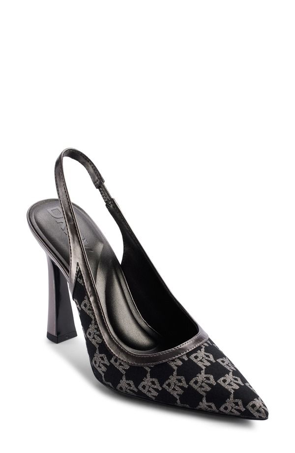 ダナ キャラン ニューヨーク レディース シューズ パンプス DKNY Cinette Slingback Pump Blk Nickel