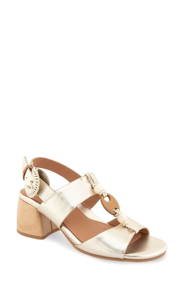 ジェントルソウルズ レディース シューズ ヒール サンダル Gentle Souls Miracle Slingback Sandal Champagne Leather シャンパン 42,770円