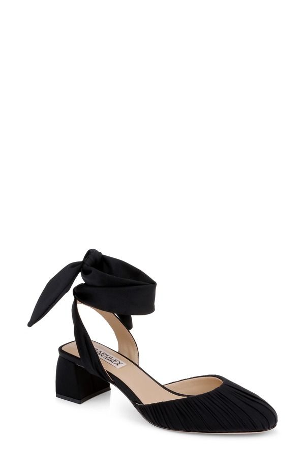 バッジェリーミシュカ レディース シューズ パンプス アンクル BADGLEY MISCHKA Ofeliankle Tie Pump Black Fabric ブラック