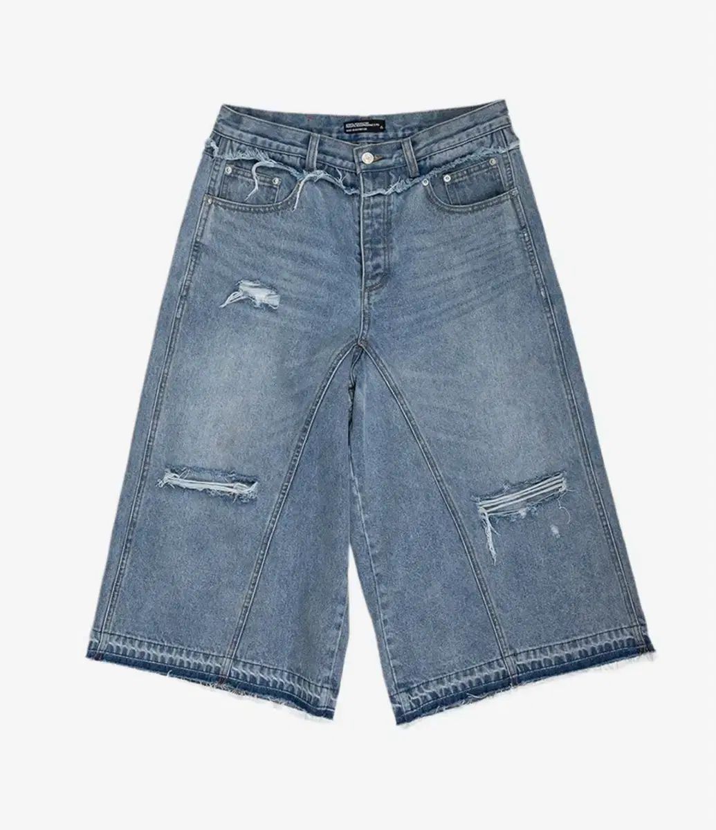 SUNDAY OFF CLUB Layered Waist Denim Short 1