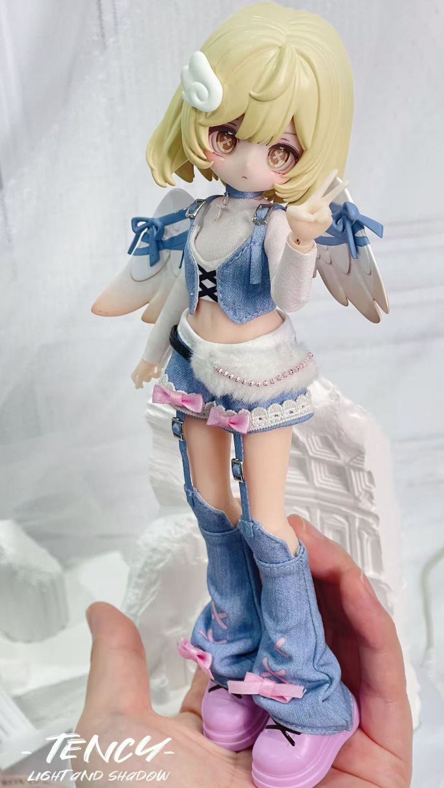即納クラファン特典付きTENCYスタジオ 光と影 光翼学院 1/8 スケール
