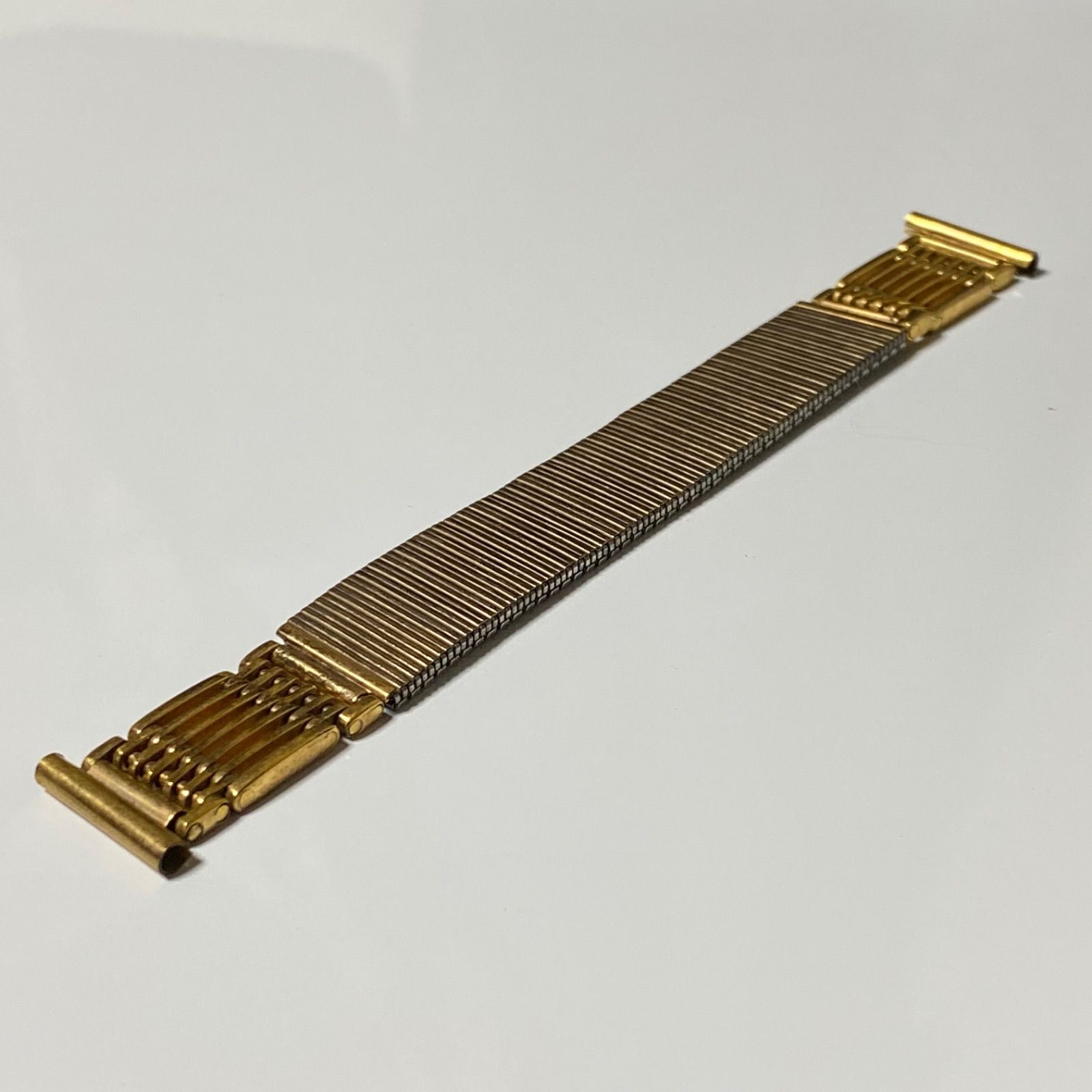 YACHT BAND 18KGF Antique Vintage Watch Band 60s 70s / ヨットバンド 18金メッキ アンティーク ヴィンテージ 腕時計用ベルト 伸縮式 日本製 当時物 デッドストック品