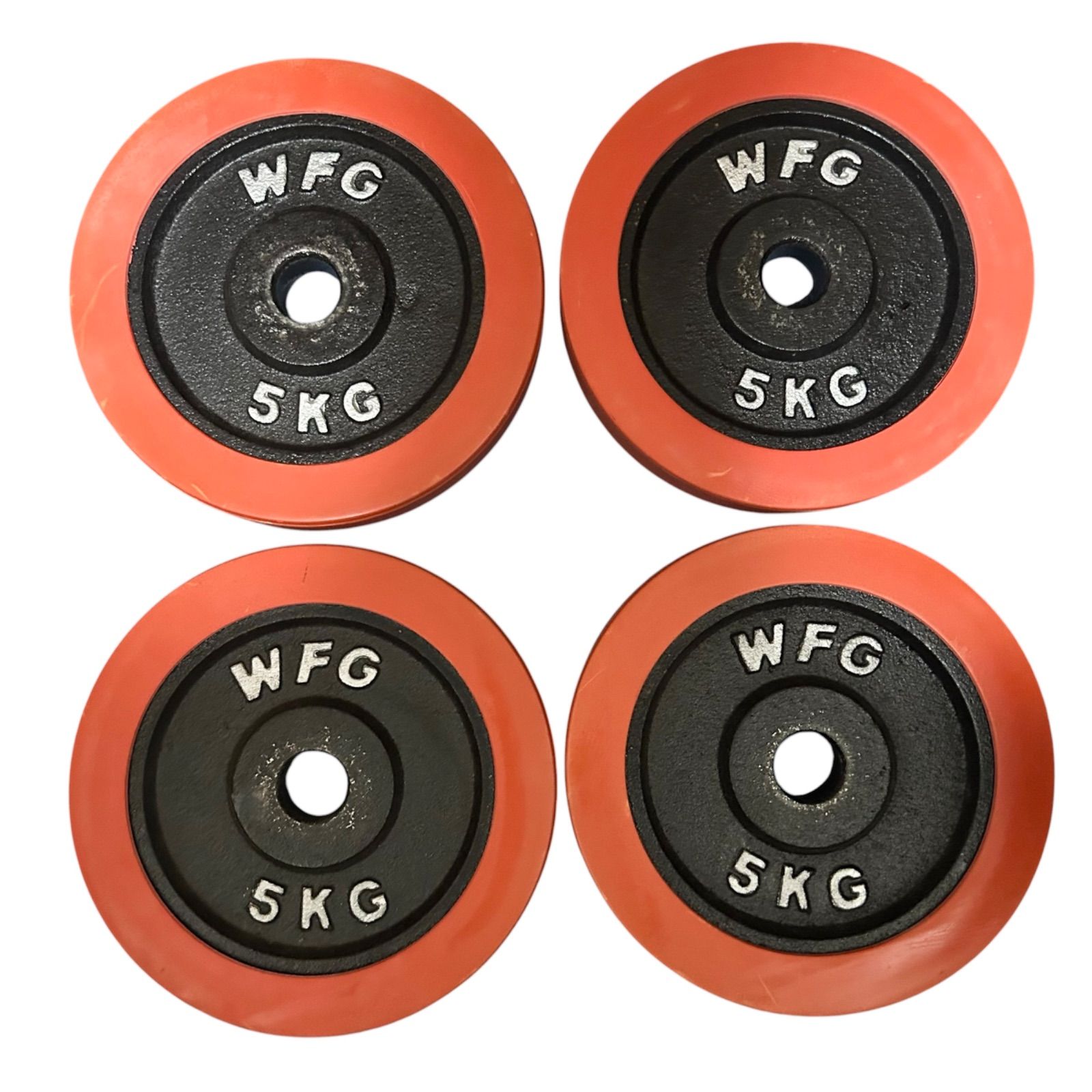 （ぢゅ）WFG 5KG ダンベルプレート 4枚セット WFG 5KG ダンベルプレート 4枚 合計20kgセット - メルカリ