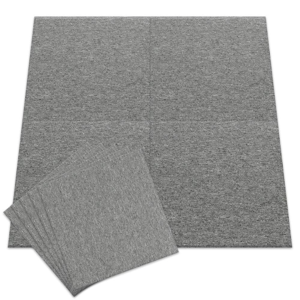 【20個セット】アイリスプラザ タイルカーペット グレー 50×50? TKP-PP50