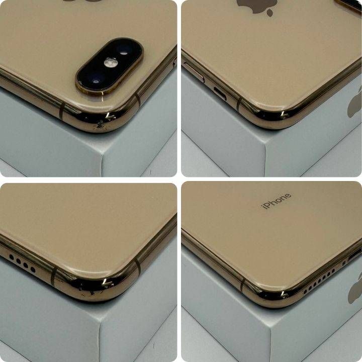 iPhone XS Max 256GB ゴールド SIMフリー 新品バッテリー - メルカリ