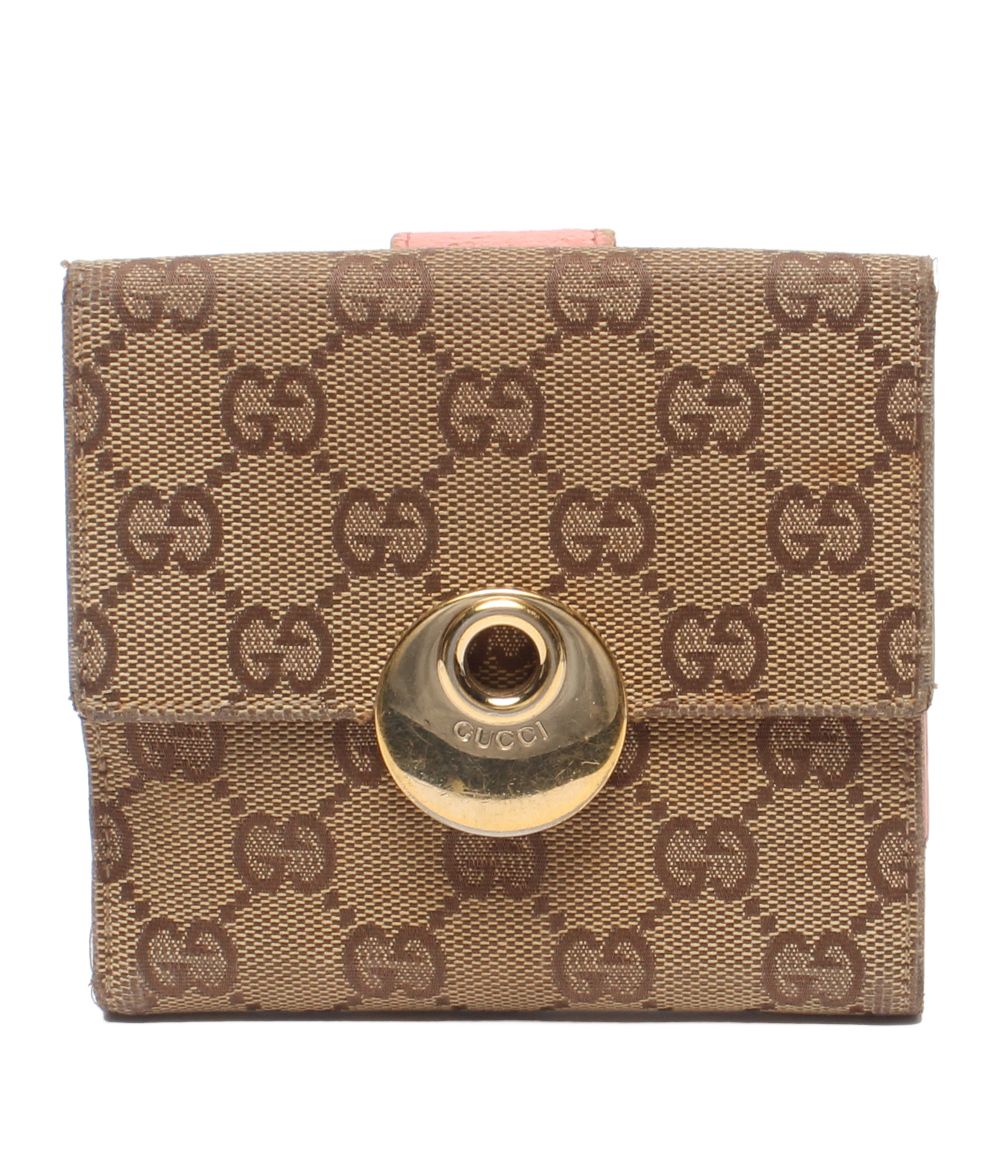 グッチ Wホック二つ折り財布 GGキャンバス 120932 3731 レディース