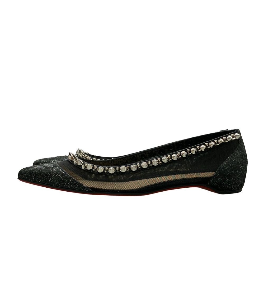 クリスチャンルブタン フラットパンプス スタッズ GALATIVI SPIKES