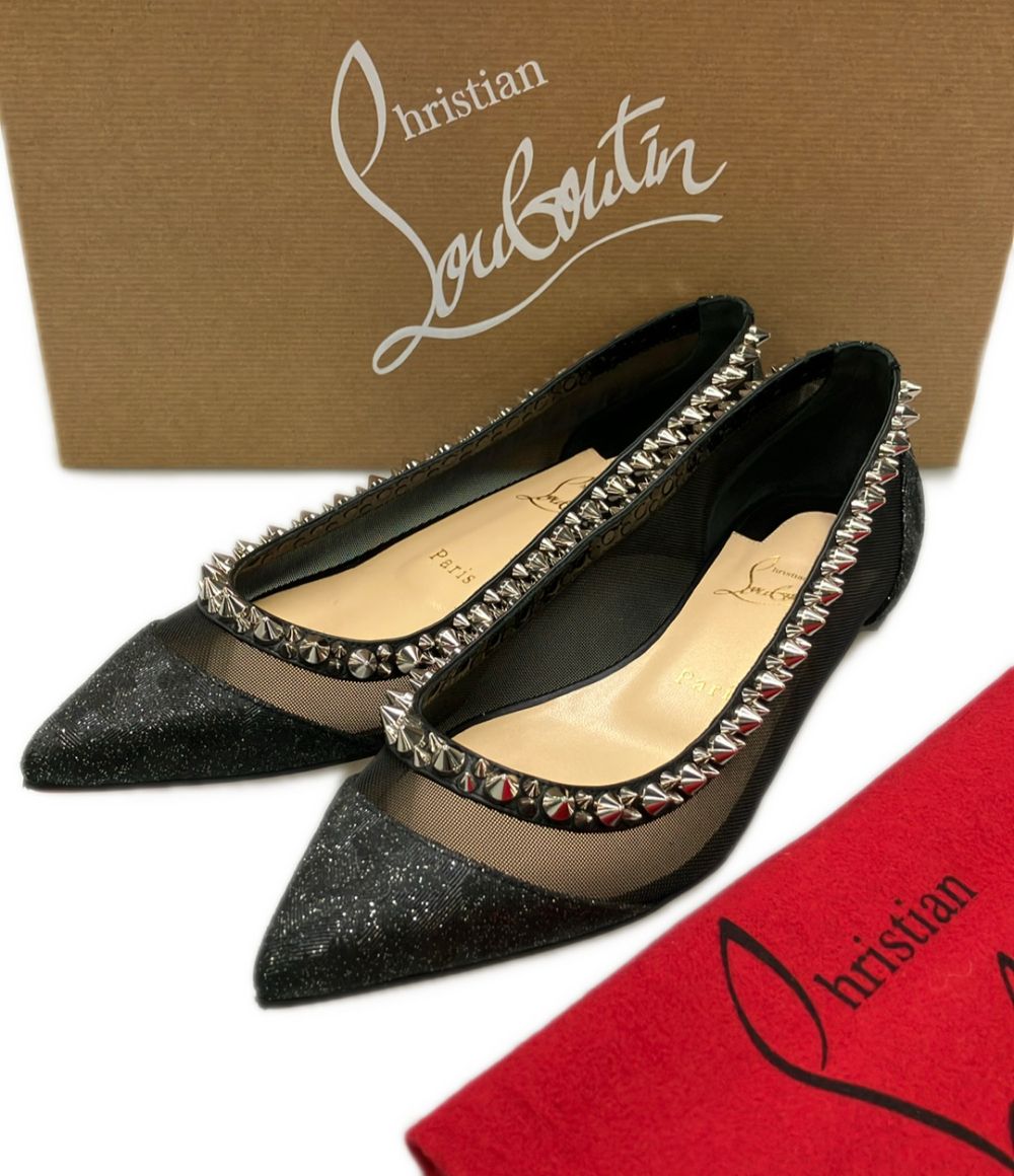 クリスチャンルブタン フラットパンプス スタッズ GALATIVI SPIKES