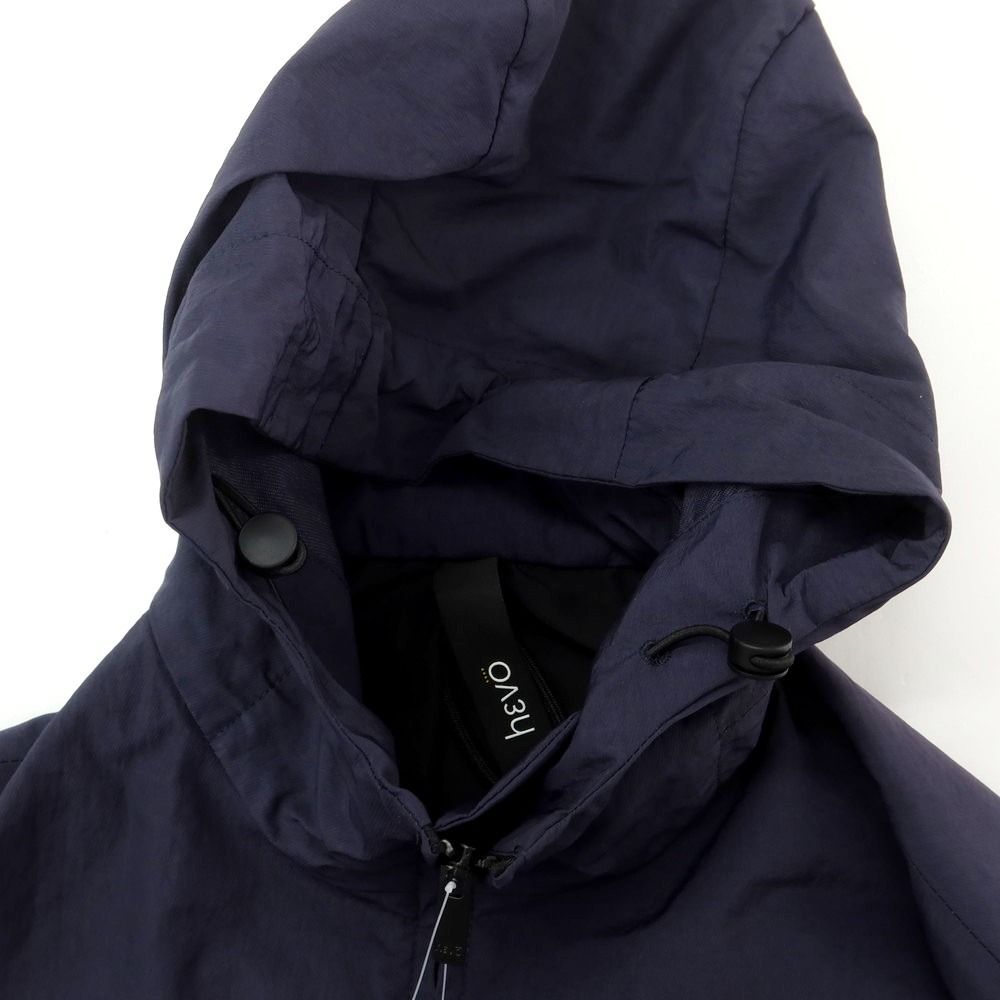 新品】イーヴォ Hevo ナイロン フーデッドコート ネイビー【サイズ48