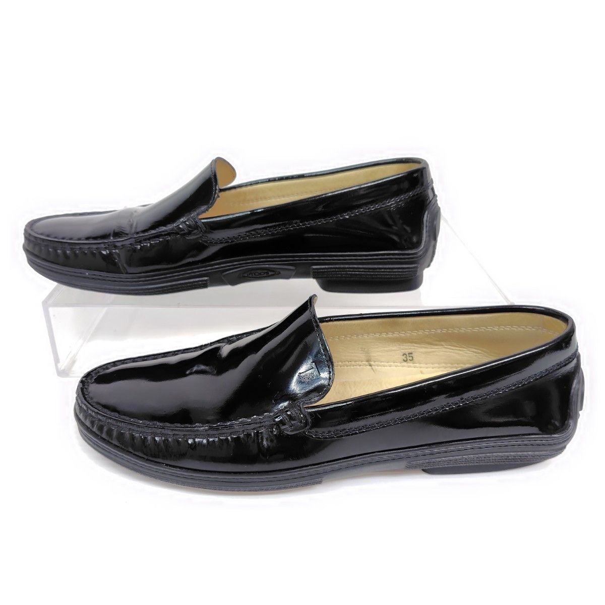 TOD'S トッズ ローファー 35 モカシン エナメル ビンテージ - メルカリ