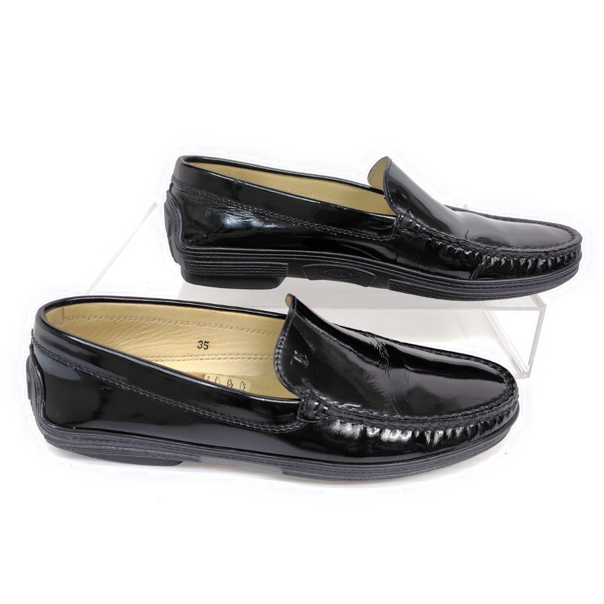 TOD'S トッズ ローファー 35 モカシン エナメル ビンテージ - メルカリ