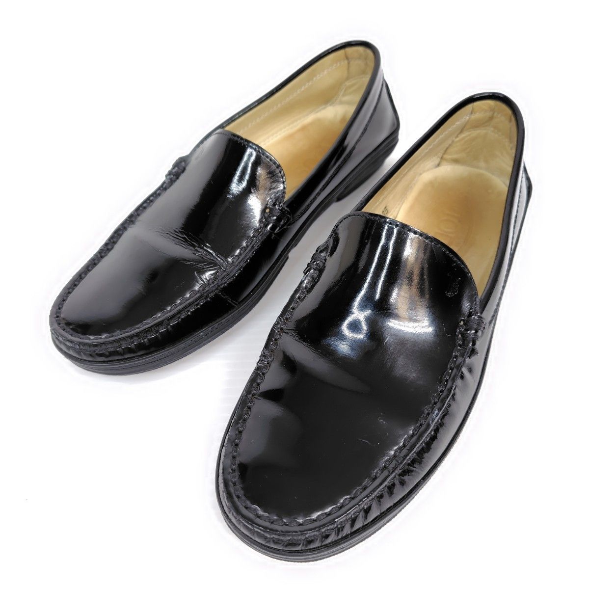 TOD'S トッズ ローファー 35 モカシン エナメル ビンテージ - メルカリ