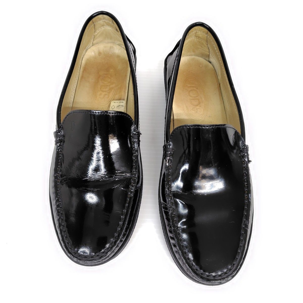 TOD'S トッズ ローファー 35 モカシン エナメル ビンテージ - メルカリ