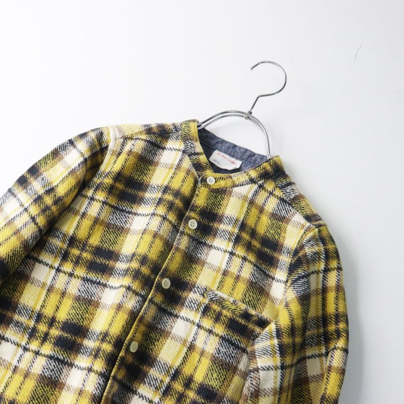 ナチュラルランドリー NATURAL LAUNDRY コットンバンドカラーチェック