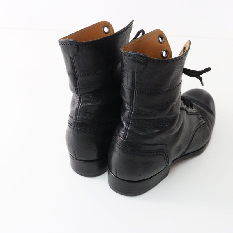 プリュスバイショセ plus by chausser レザー ミッドブーツ 23cm