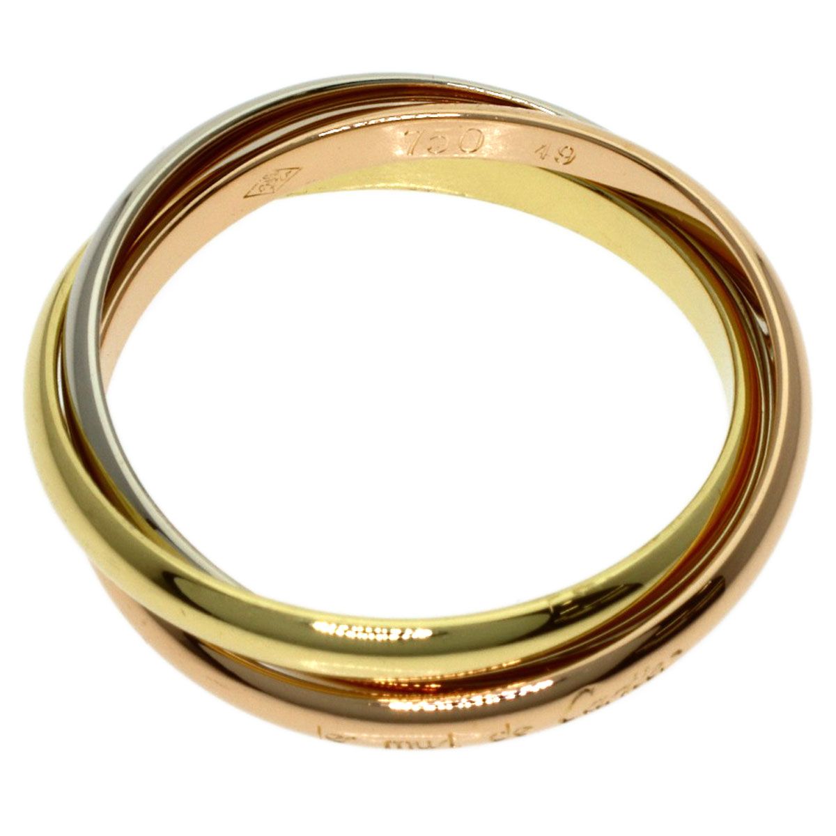 CARTIER カルティエ トリニティ XS #49 リング・指輪 K18YG K18WG