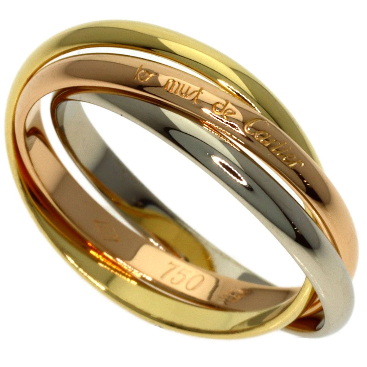 CARTIER カルティエ トリニティ XS #49 リング・指輪 K18YG K18WG
