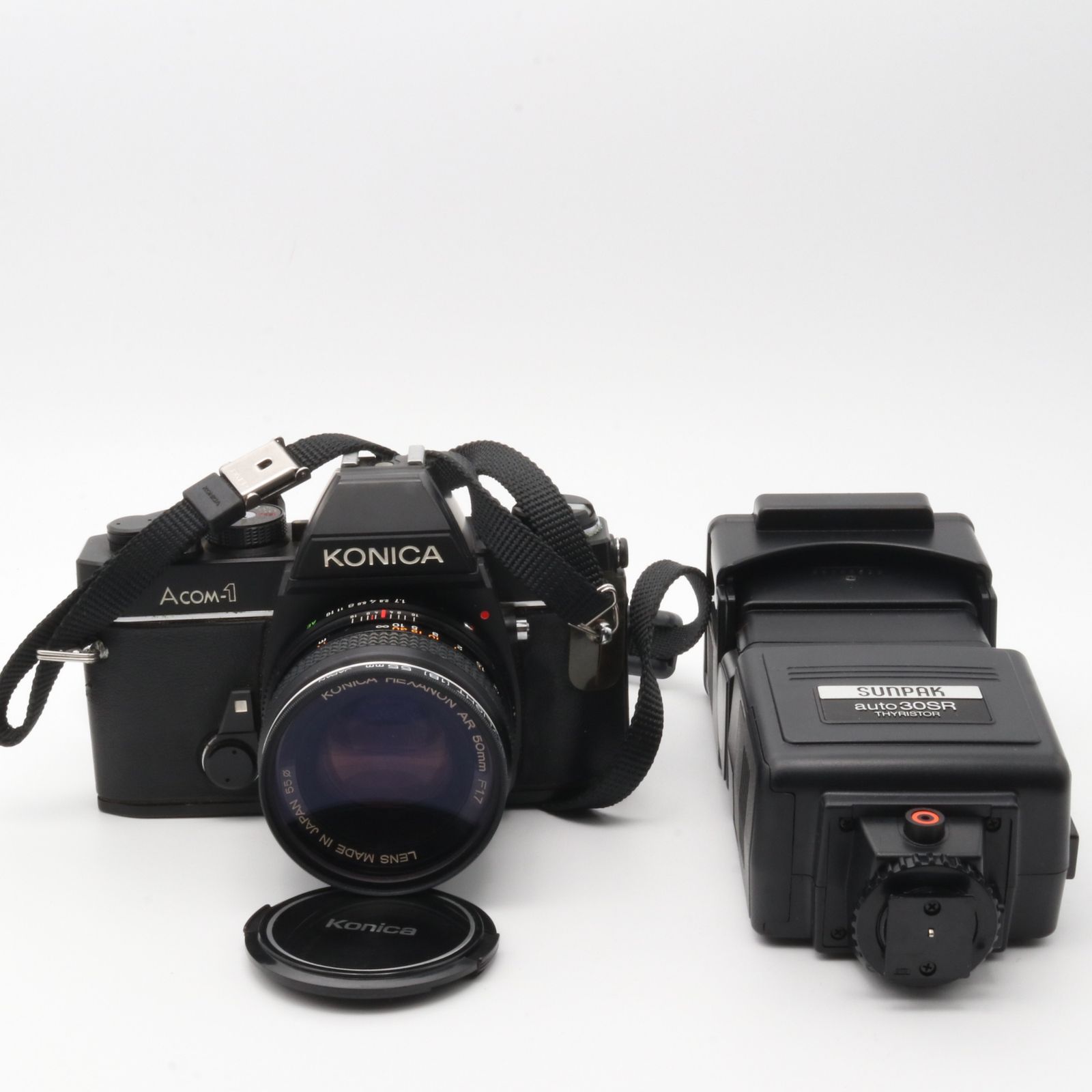 KONICA ACOM-1 コニカ ブラック HEXANON AR 50mm F1.7 - メルカリ