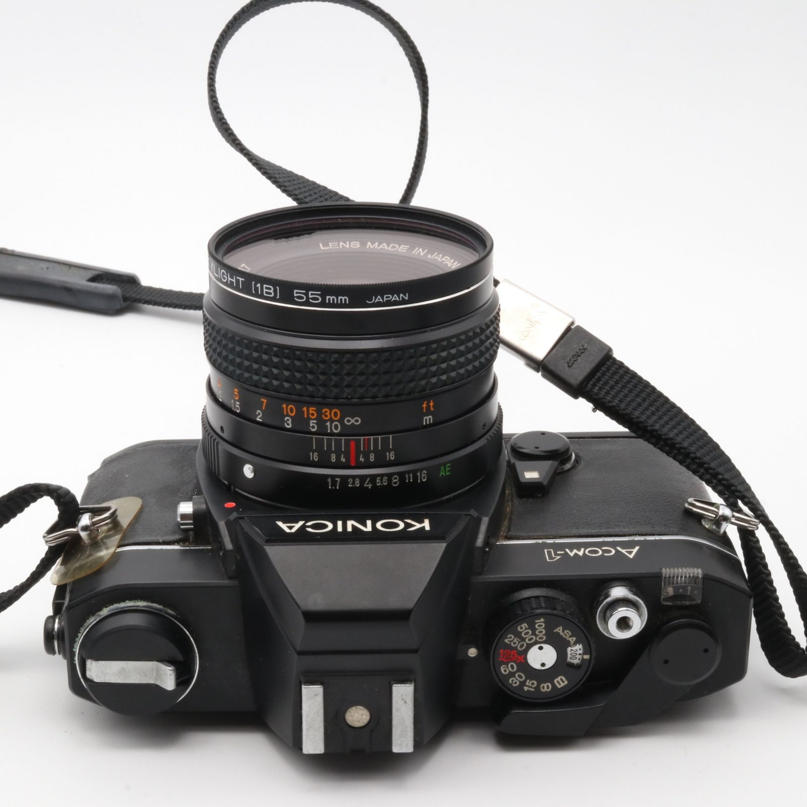 KONICA ACOM-1 コニカ ブラック HEXANON AR 50mm F1.7 - メルカリ