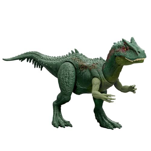 マテル ジュラシックワールド(JURASSIC WORLD) ダメージ！ひかる アロサウルス 子供向けフィギュア 恐竜 おもちゃ 全長:約36.7cm 4歳から グリーン JLF33