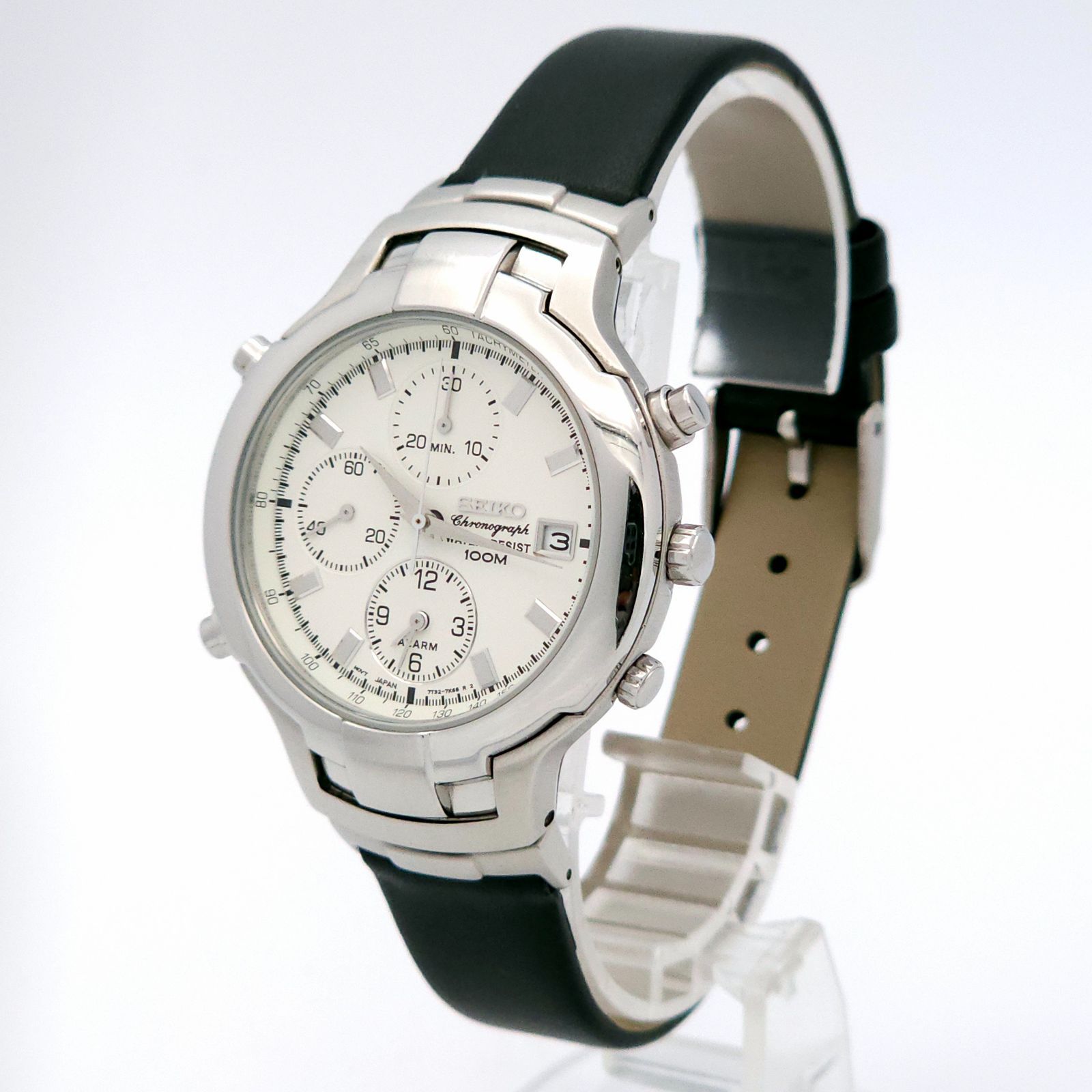 ☆良品 SEIKO セイコー クロノグラフ 7T32-7G80 QZ 動作品 アラームOK