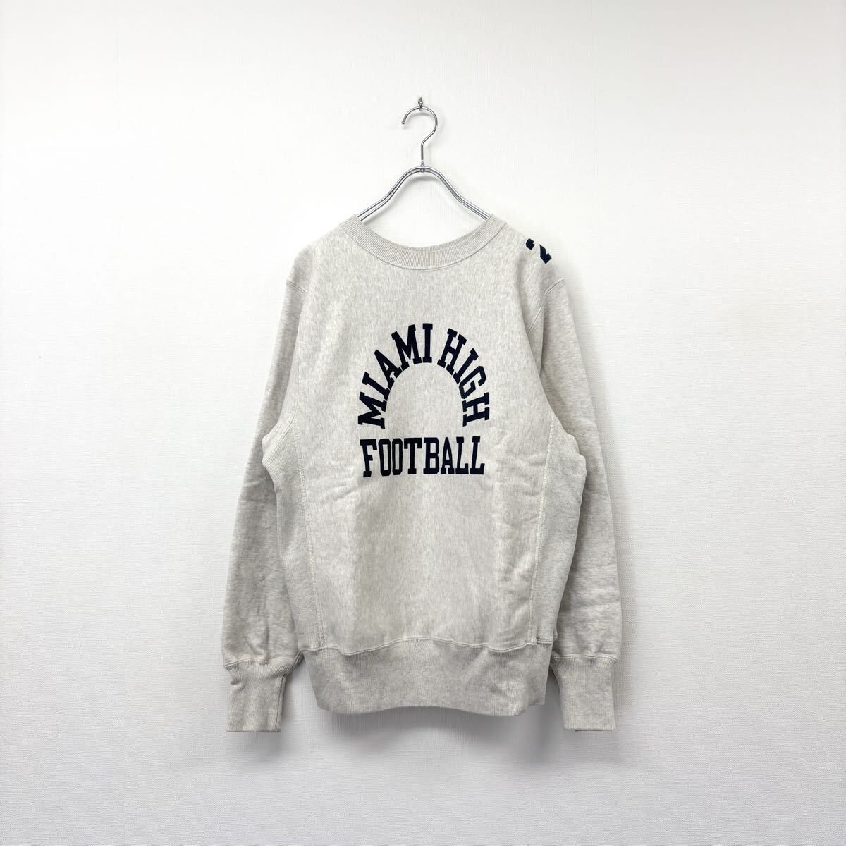 WAREHOUSE ウエアハウス Crew Neck Sweatshirt MIAMI HIGH FOOTBALL