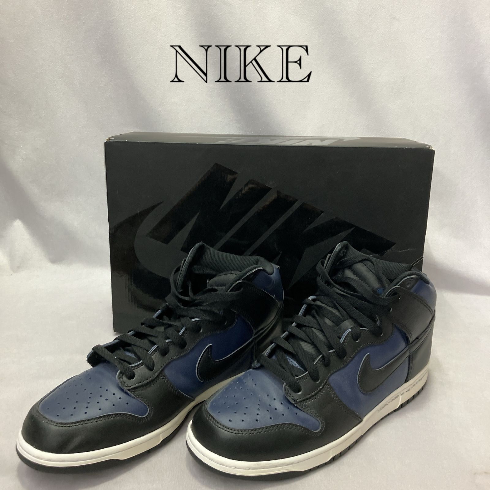 NIKE DUNK HI F fragment design スニーカー DJ0383 400 ブラック ブルー 29.0cm メンズ_241