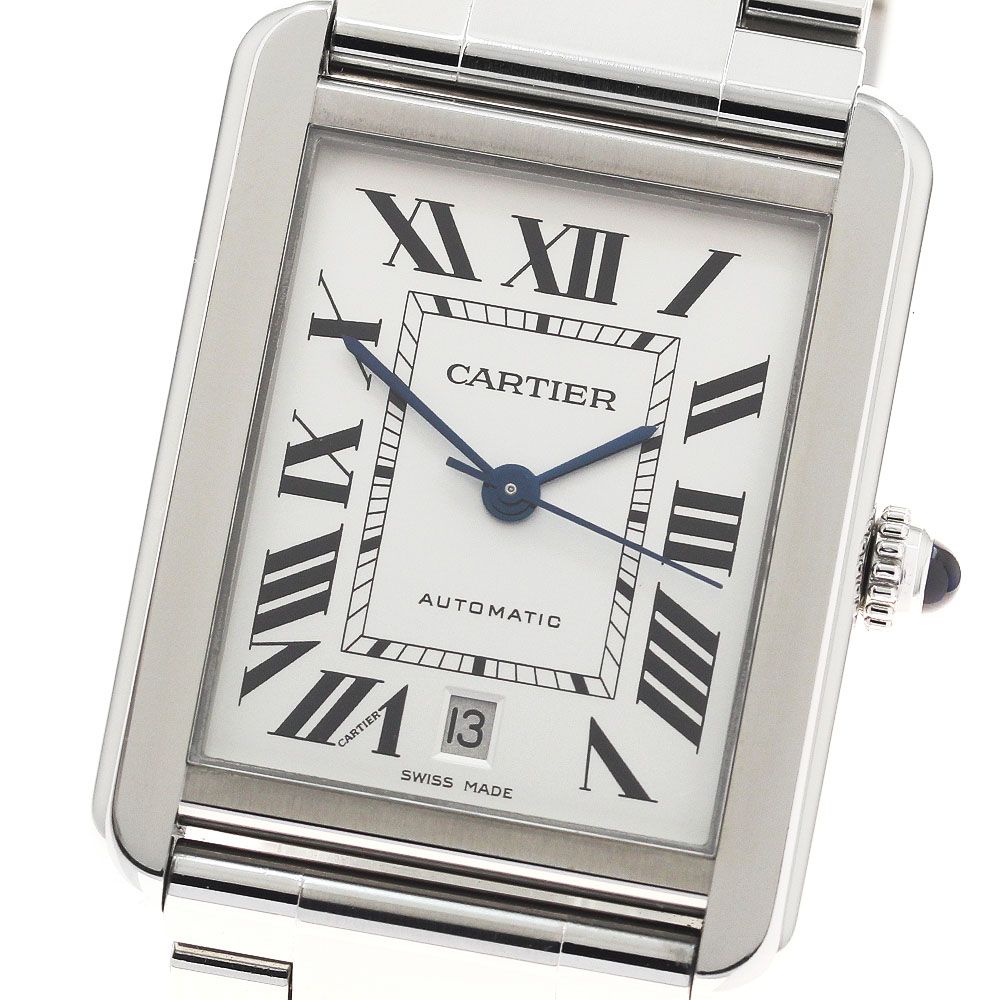 カルティエ CARTIER W5200028 タンクソロ XL デイト 自動巻き メンズ 良品 _965990