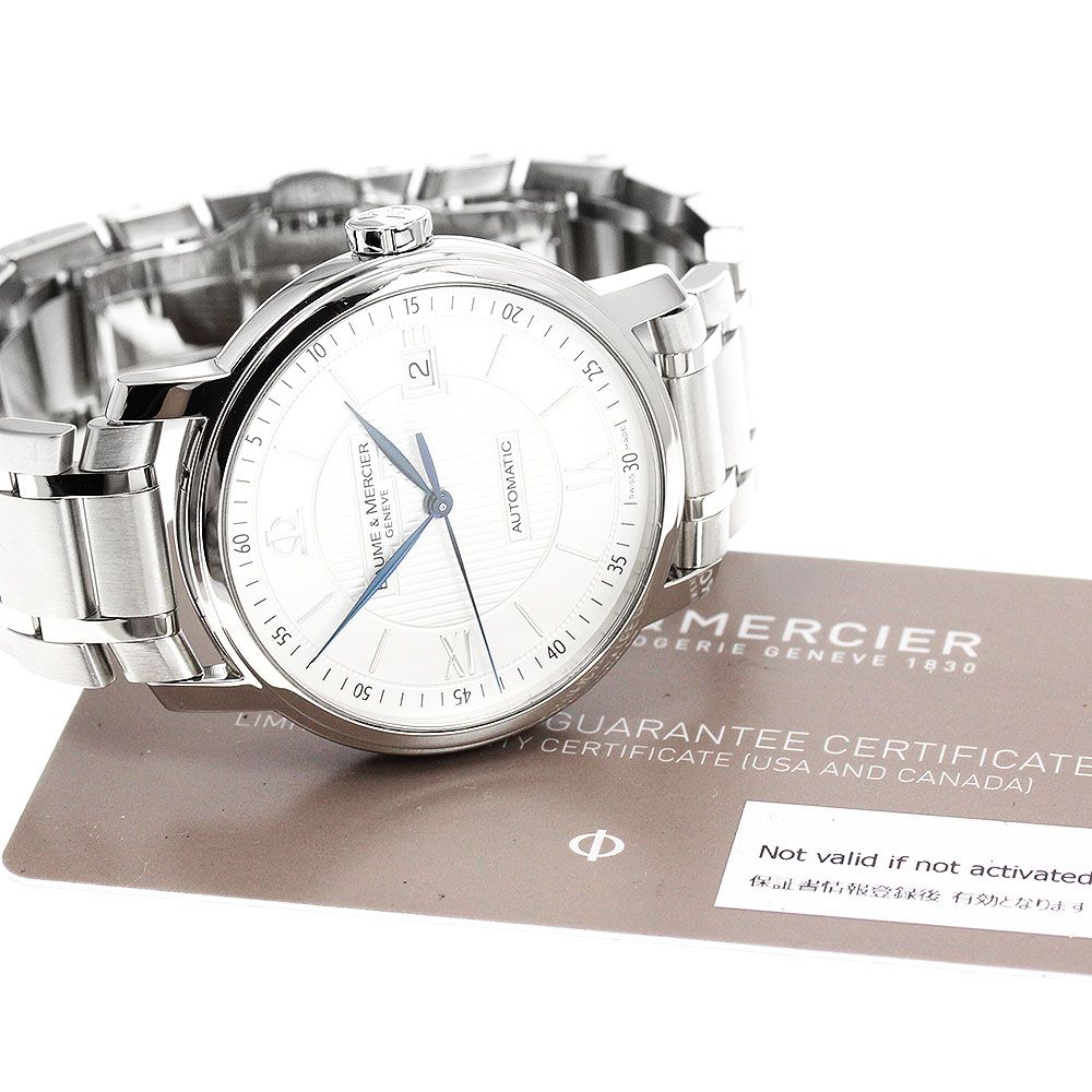ボーム＆メルシェ Baume & Mercier　デイト 自動巻き 　腕時計　O ボーム＆メルシェ Baume & Mercier 65615 クラシマ デイト 自動巻き