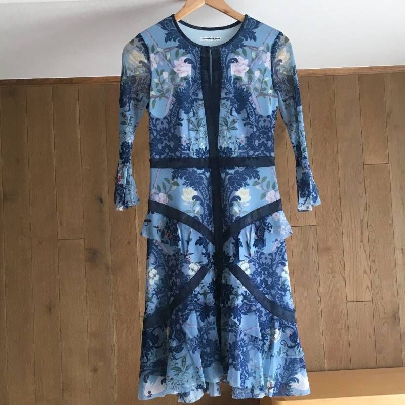 極美品 VIVIENNE TAM(ヴィヴィアンタム ダマスクプリント チュール