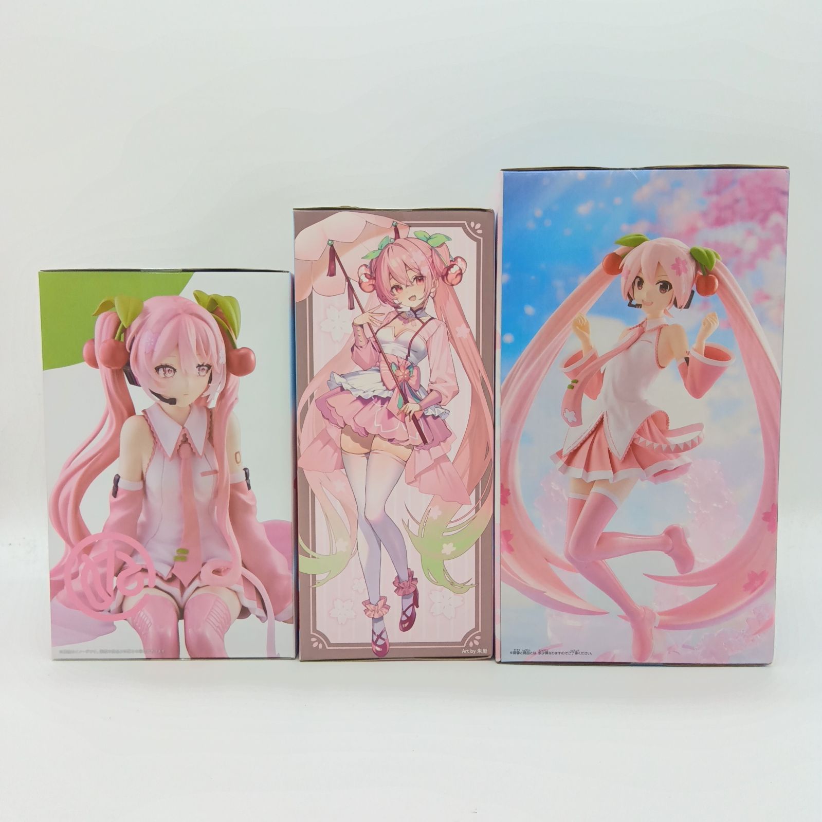 未開封】初音ミク 桜ミク フィギュア 3体セット まとめ売り ぬーどる