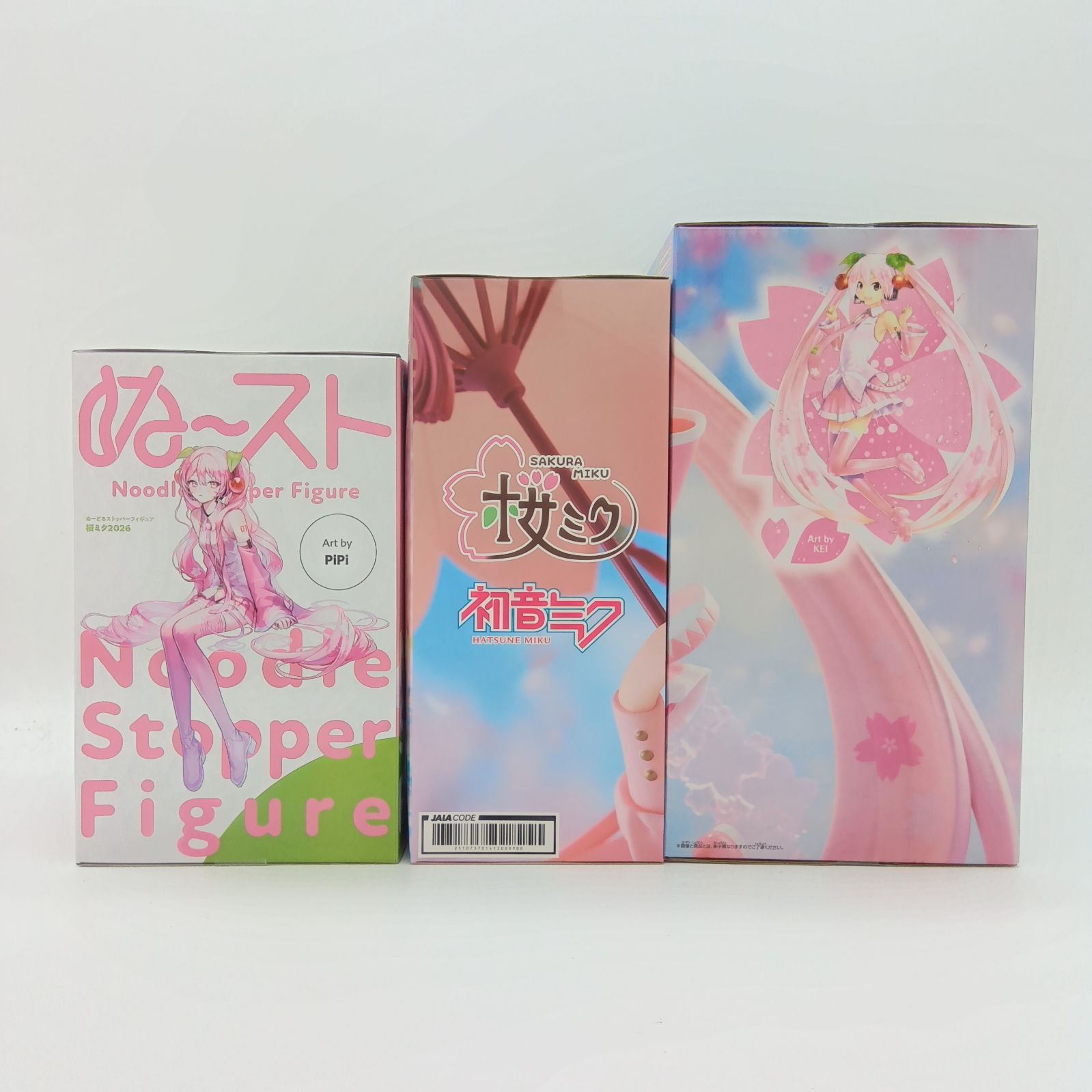 初音ミク 桜ミク ぬーどるストッパー AMP 桜ドレス 他 フィギュア 5体 未開封】初音ミク 桜ミク フィギュア 3体セット まとめ売り ぬーどる