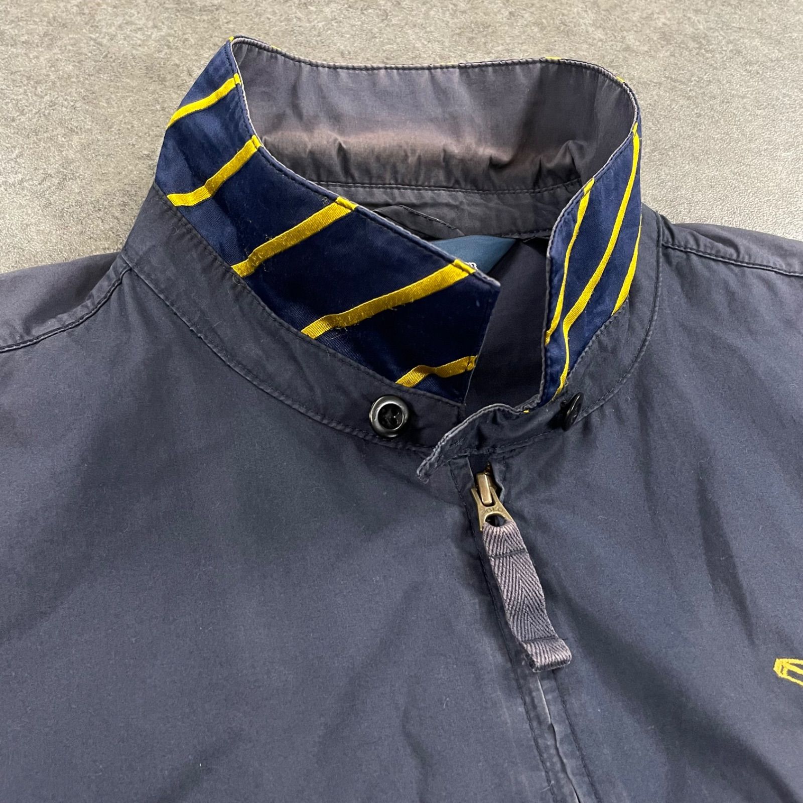 ポロバイラルフローレン　スイングトップ　ポニー刺繍　ネイビー　フェード　雰囲気◎ 90s Vintage Polo by Ralph Lauren ポロバイラルフローレン スウィング