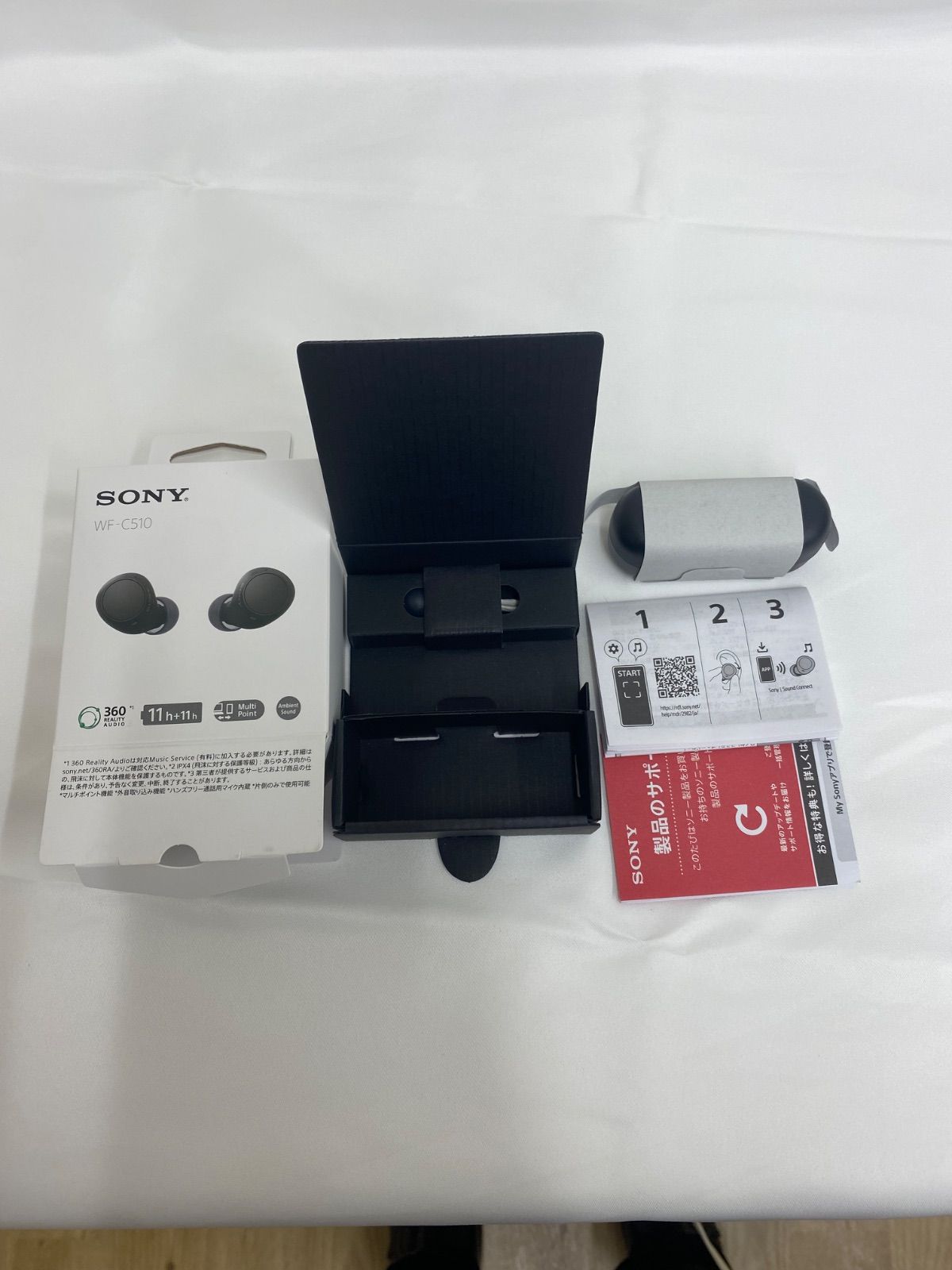 SONY ソニー ワイヤレスイヤホン WF-C510 ブラック - メルカリ