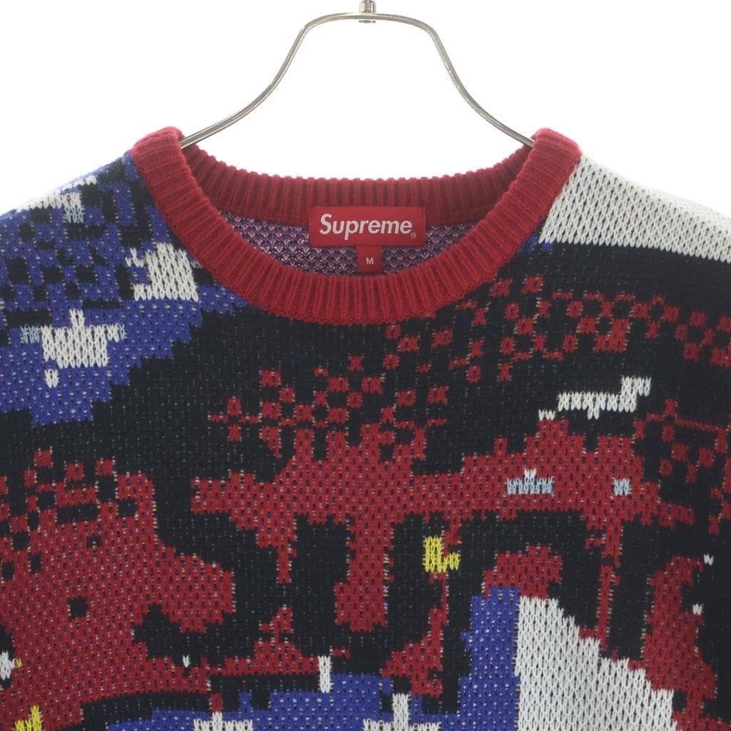 SUPREME (シュプリーム) 21SS Digital Flag Sweater デジタルフラッグ