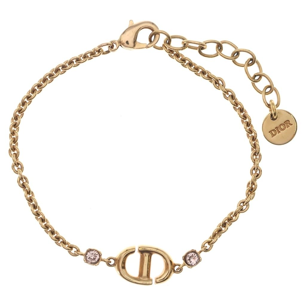 Christian Dior (クリスチャンディオール) CDロゴ ラインストーン
