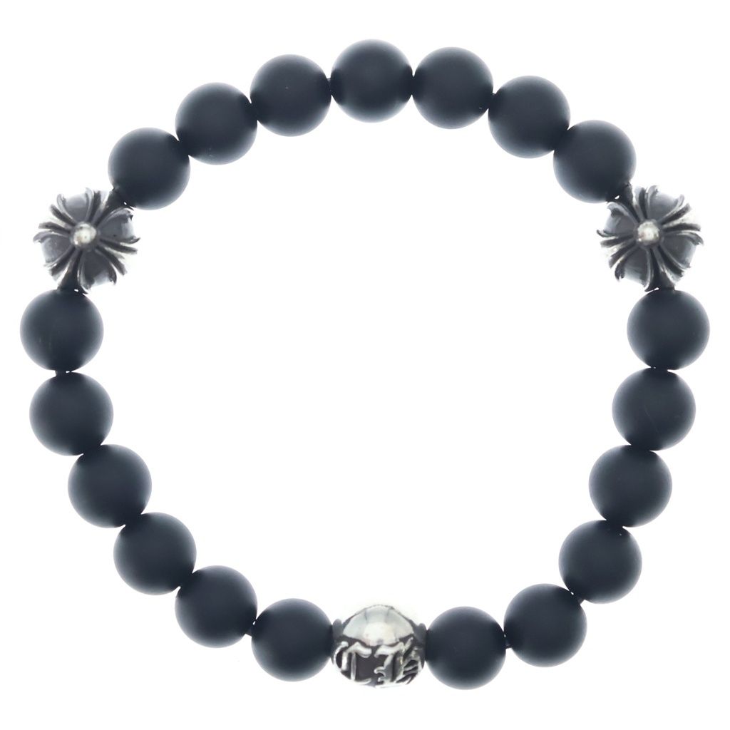 クロムハーツ　Chrom hearts オニキス　8mm ブレスレット CHROME HEARTS (クロムハーツ) 8mm BEAD ビーズオニキスビーズ
